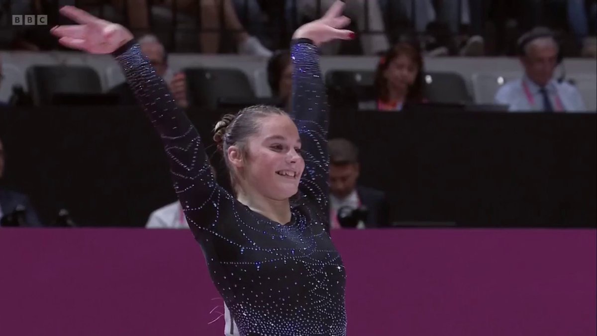 It's two medals on the floor for Great Britain at the World Artistic Gymnastics Championships! As Abi Martin wins bronze with her routine. 🥉
