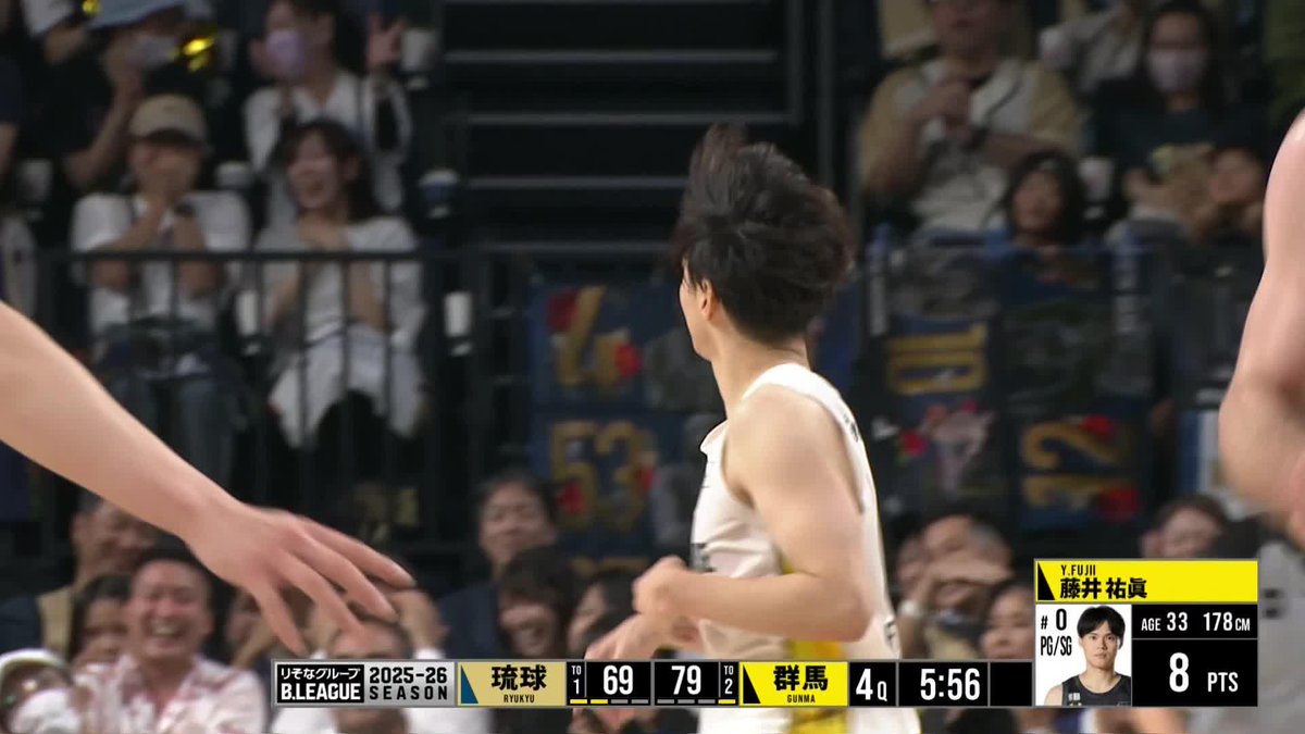 アリーナ大歓声の1on1📣 藤井祐眞🆚ジャック・クーリー 群馬クレインサンダーズ 📡バスケットLIVEで生配信中 #Bリーグ #りそなグループ