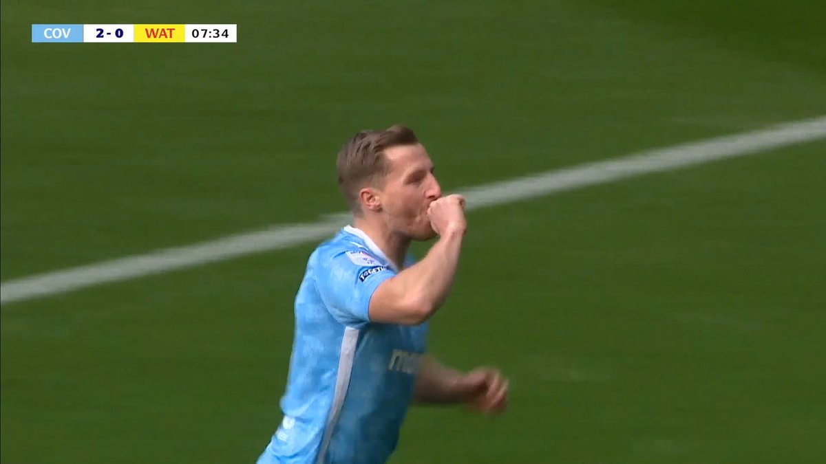 Coventry have ANOTHER! The long throw-in wreaks havoc in the Watford area and the Sky Blues are two up inside just SEVEN minutes 🤯