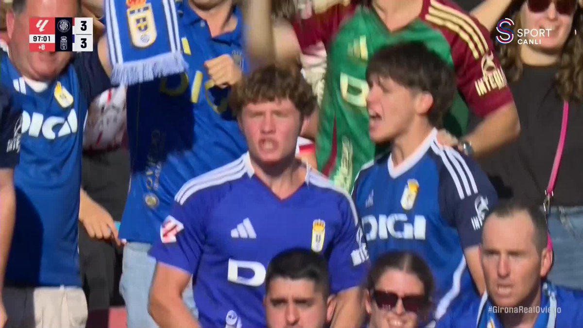 ⚽️ 38' Girona 0-1 Real Oviedo ⚽️ 57' Girona 0-2 Real Oviedo ⚽️ 64' Girona 1-2 Real Oviedo ⚽️ 83' Girona 2-2 Real Oviedo ⚽️ 90' Girona 3-2 Real Oviedo ⚽️ 90+7' Girona 3-3 Real Oviedo