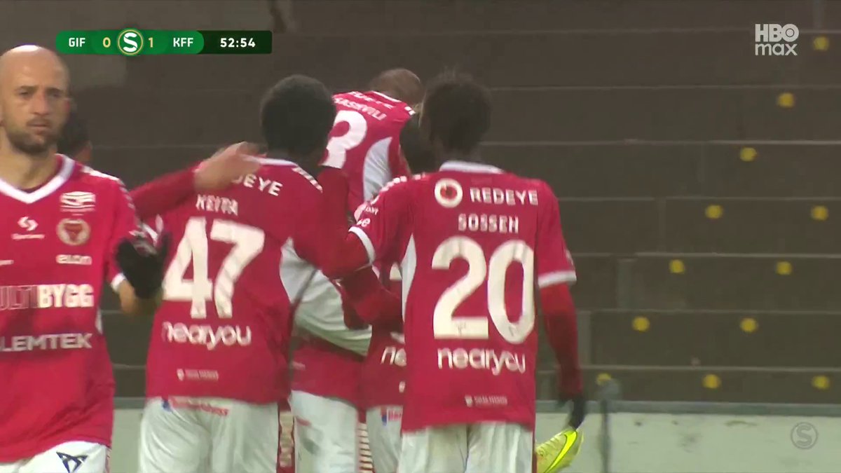 Lars Sætra till 1-0 KFF borta mot GIF Sundsvall! 📲 Se Superettan på HBO Max