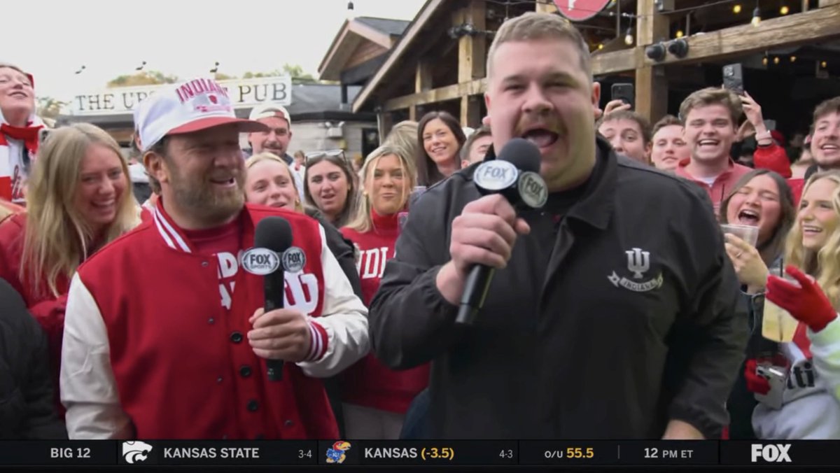 I’m on the scene The Upstairs Pub with Mike Katic and Indiana may be a football school now?* *it’ll always be a basketball school