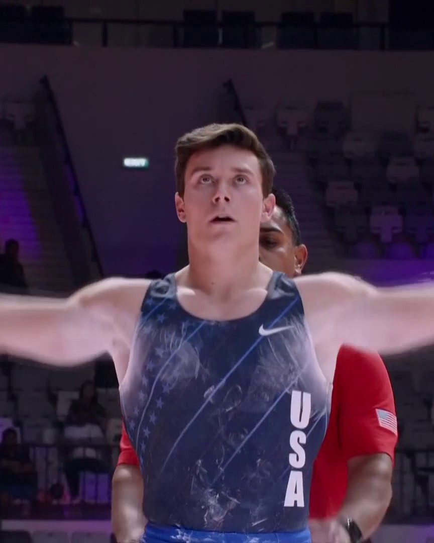 Brody Malone is now a two-time horizontal bar champion and only the third American male to claim multiple world titles.