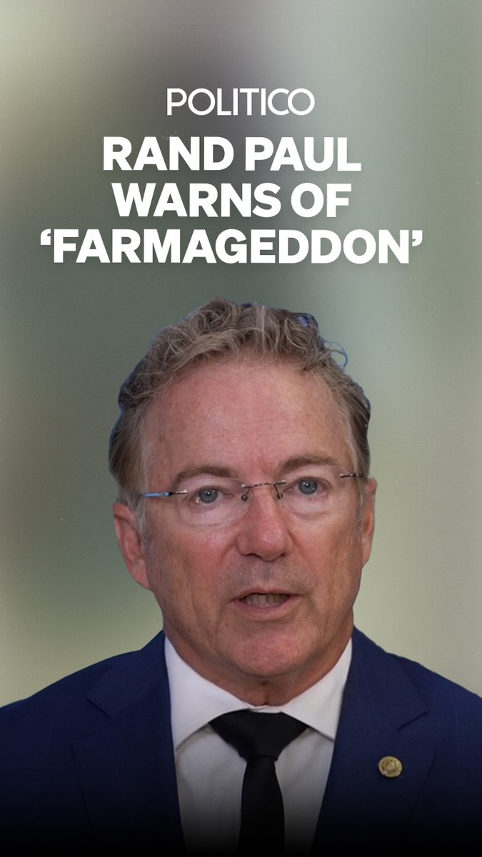 Sen. Rand Paul doesn't think the government can print enough money to save farms impacted by the Trump tariffs. "I think you're going to have farm disasters," he tells our Dasha Burns. Listen to Paul's full interview on #TheConversation: