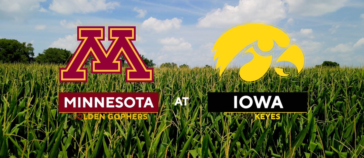 The Floyd of Rosedale Trophy is on the line today. Minnesota Football takes on Hawkeye Football in a B1G Time matchup at 3:30PM ET on CBS and Paramount+