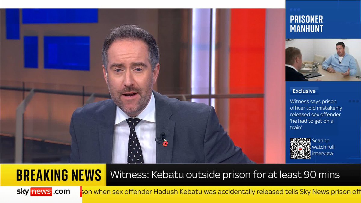 BREAKING: Met Police Commander James Conway has given an update on the manhunt for Hadush Kebatu. He says the migrant sex offender has "made a number of train journeys" across London and appeals to the public to report any information 📺 Sky 501
