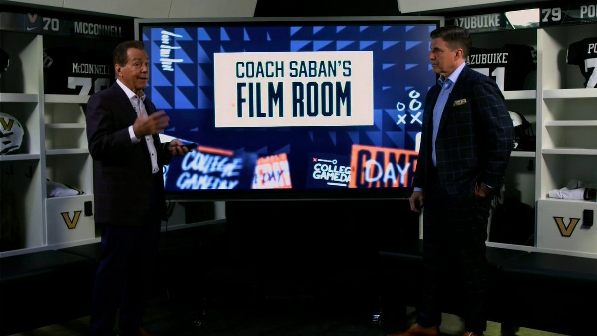Take a step inside Coach Saban's film room 🎞️ 🏈 He breaks down the tape on Texas A&M and LSU before their showdown tonight ✍️