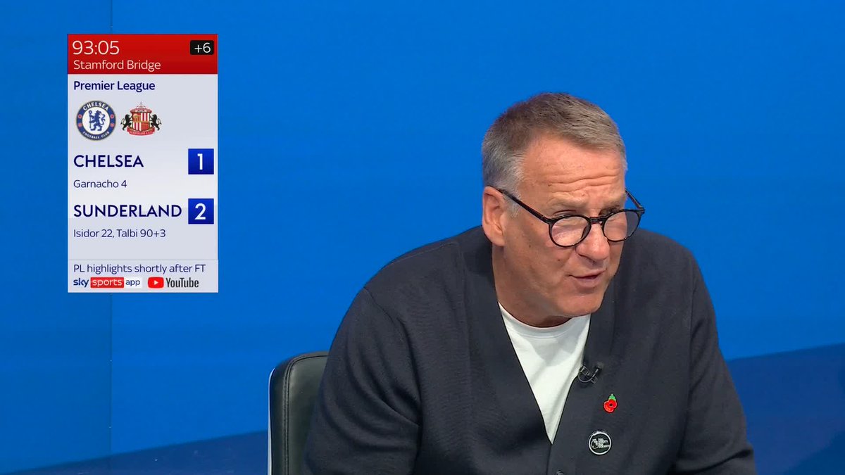 "GOAAAAAAAAAAAAL" Paul Merson erupts in the studio as Talbi nets a dramatic late winner for Sunderland against Chelsea! 🤯