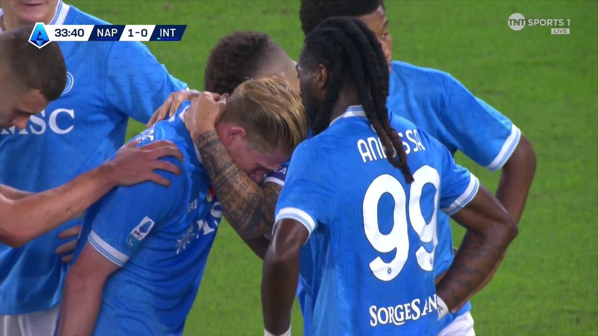 Kevin De Bruyne pulled a muscle in the process of putting Napoli ahead against Inter 🥲