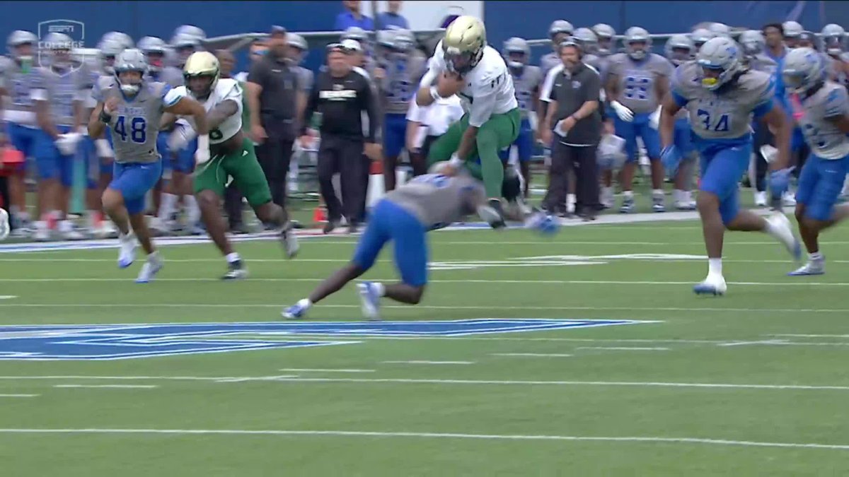 SHOOK OFF ONE DEFENDER AND HURDLED THE NEXT 😱