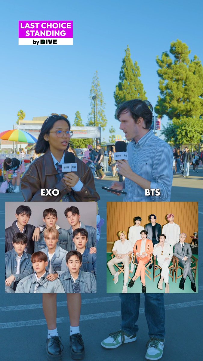 can you tell she LOVES EXO?!?!😹😹 BMO Stadium #kpop #DIVEStudios