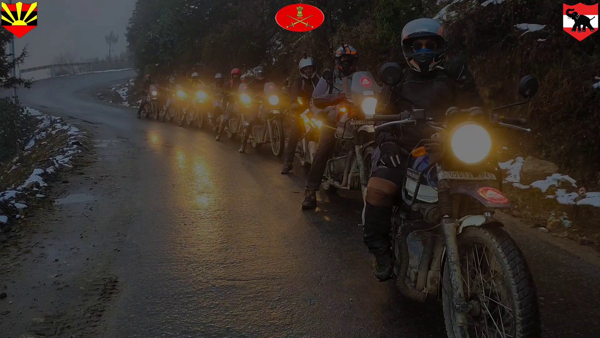 Wheels of Honour, Roads of Remembrance #GajrajCorps will flag off a seven-day, 950+ km Bike Ride — “Saddle Borne Warriors” — from Missamari to Chhetri Memorial at Tulung La, commemorating 50 years of the supreme sacrifice by four bravehearts of 5 Assam Rifles in 1975. The Ride pays tribute to their valour, promotes road safety, and celebrates the rich heritage of Arunachal Pradesh and Kameng — blending adventure with remembrance, courage, and camaraderie. 🇮🇳 #GajrajCorps मिसामारी से तुलुंग ला स्थित छेत्री मेमोरियल तक “Saddle Borne Warriors” नामक सात दिन की, 950+ किलोमीटर लंबी बाइक राइड की शुरुआत करेगी। यह राइड 1975 में 5 असम राइफल्स के चार वीर जवानों के सर्वोच्च बलिदान के 50 वर्ष पूरे होने की स्मृति में आयोजित की जा रही है। यह राइड उनके साहस को श्रद्धांजलि देती है, सड़क सुरक्षा का संदेश फैलाती है, और अरुणाचल प्रदेश व कामेंग की समृद्ध विरासत का उत्सव मनाती है — जहाँ रोमांच, स्मरण, वीरता और साथीपन एक साथ जुड़ते हैं। 🇮🇳 #TawangMarathon #IndianArmy ADG PI - INDIAN ARMY EasternCommand_IA Ministry of Defence, Government of India PRO Defence Tezpur (Assam/Arunachal Pradesh) PIB India HQ IDS Gajraj Corps - Indian Army MyGov Arunachal Pradesh MyGov Assam PRO, Defence, Guwahati Ministry of Tourism