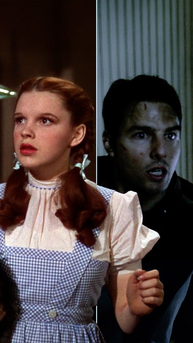 The cinematic parallels of THE WIZARD OF OZ (1939) and WAR OF THE WORLDS (2005) — from Technicolor wonder to Spielbergian terror.