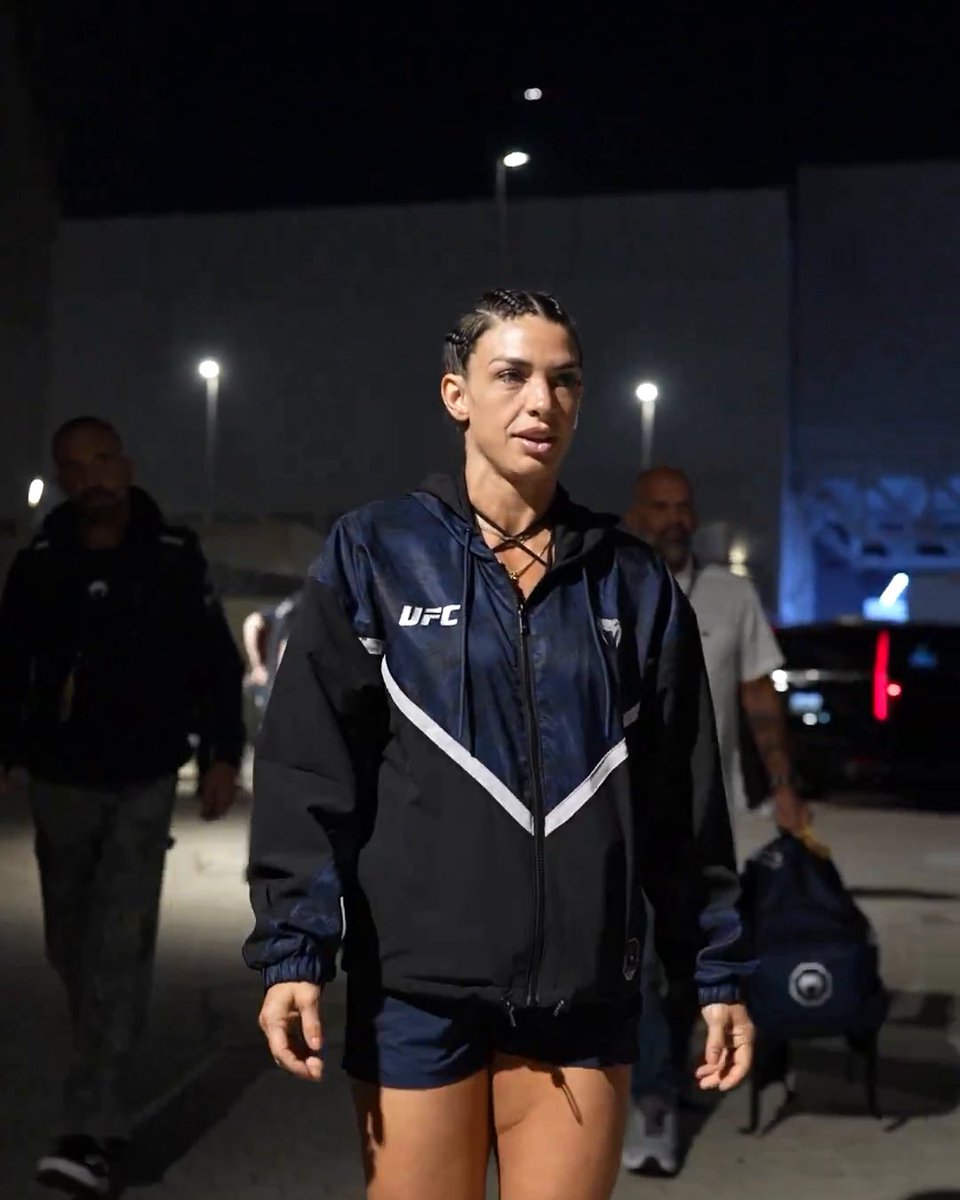Virna Jandiroba and Mackenzie Dern arrive at Etihad Arena for their straweight title fight 👀 (via UFC) Watch #UFC321 at 2 PM ET on ESPN PPV 🍿