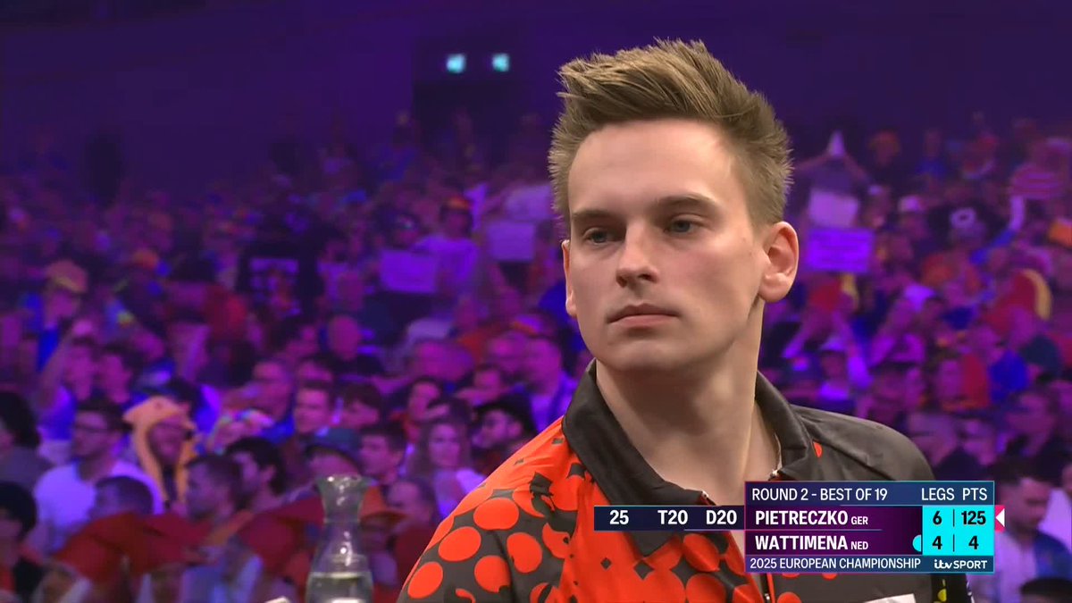 BULL-25-BULL 🔥 Absolutely ridiculous finishing from Ricardo Pietreczko! 📺 #ECDarts
