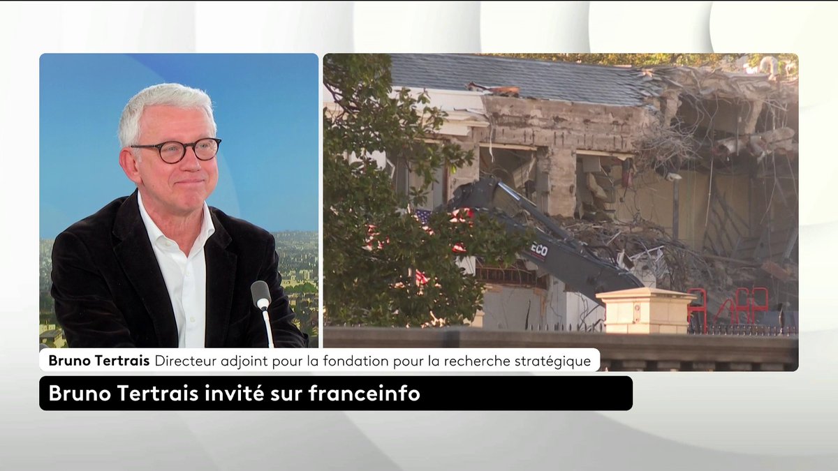 🔴 Travaux à la Maison Blanche : "C'est un symbole de toute puissance (...) C'est un symbole de ce que Donald Trump est en train de faire à l'Amérique", affirme Bruno Tertrais, auteur de La Guerre des mondes. #canal16 #ToutEstPolitique