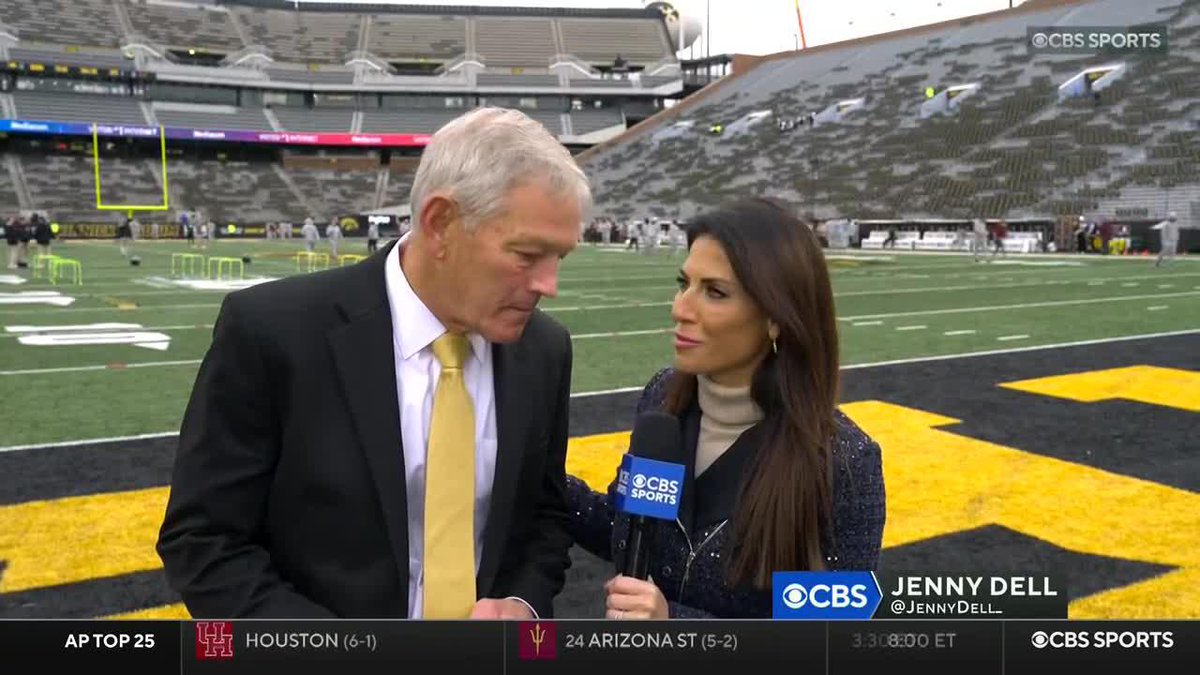 "It's just always intense... It's evolved a little bit but it's always really tightly contested and it's all about getting the pig at the end." Hawkeye Football's Kirk Ferentz spoke with Jenny Dell about the battle for the Floyd of Rosedale Trophy