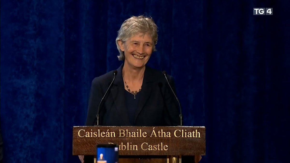 President-elect Catherine Connolly delivers her victory speech at Dublin Castle #Aras25