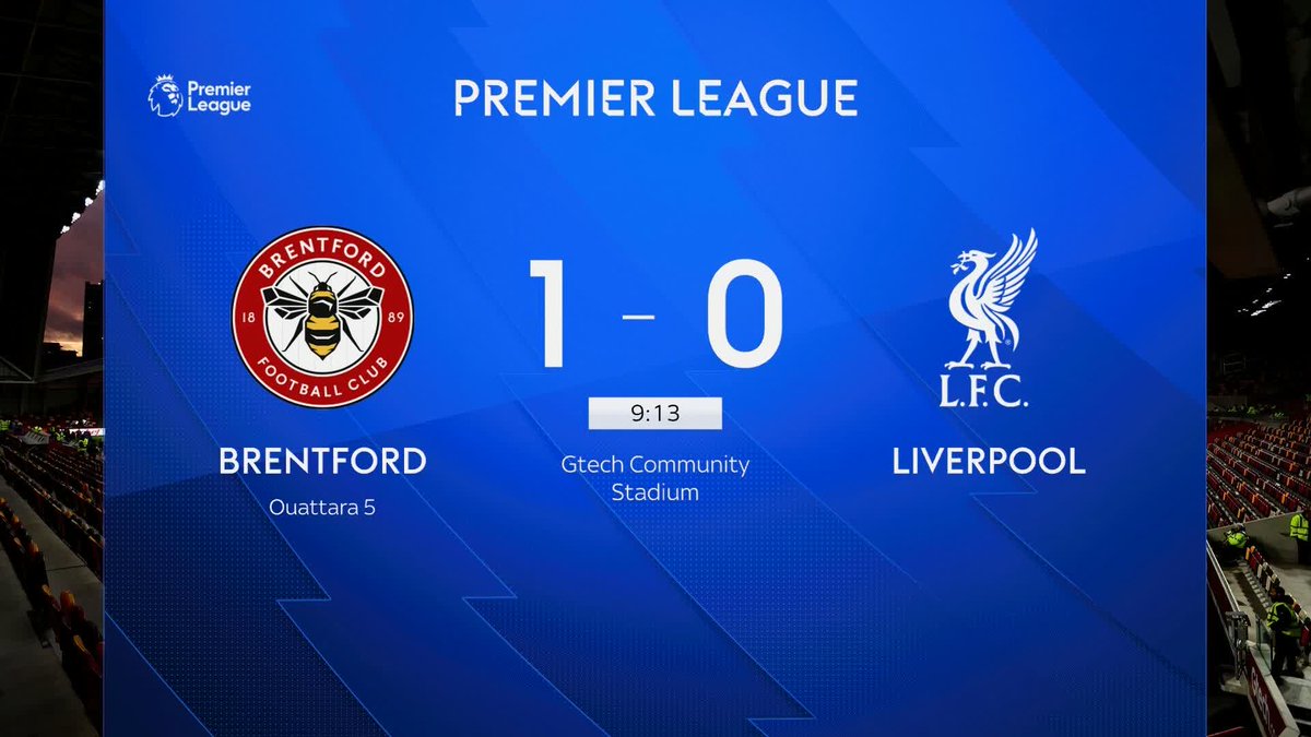 Dango Ouattara fires Brentford in front against Liverpool! 💥