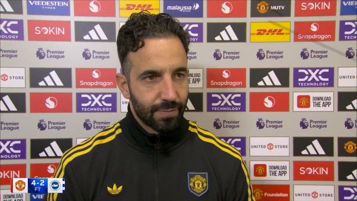 "We are improving in the way we respond to bad moments" 📈 Ruben Amorim speaks after winning his third match in a row with Manchester United 🎙️