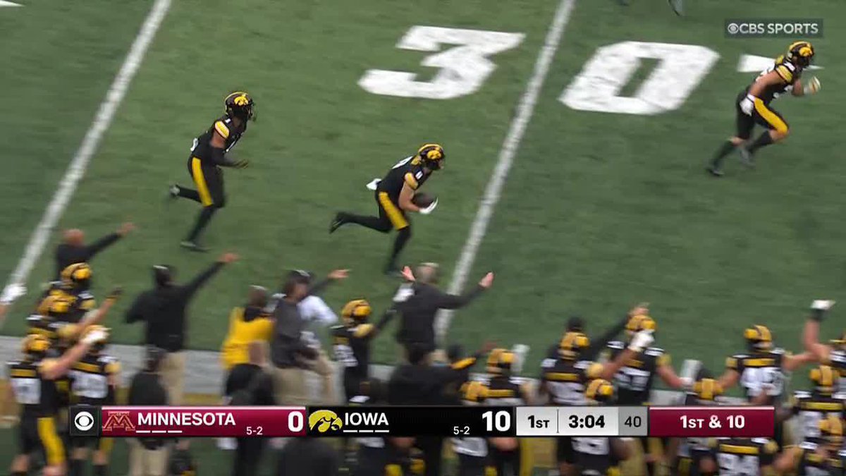 PICK SIX FOR NO. 6! Zach Lutmer with the house call!