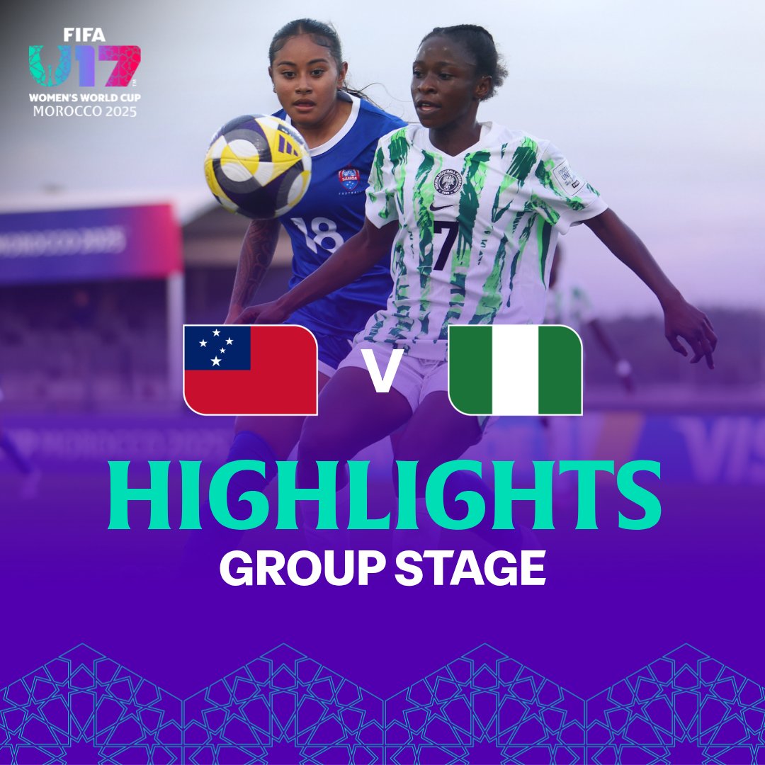 FOURmidable Nigeria enter the knockouts! 👌 #U17WWC