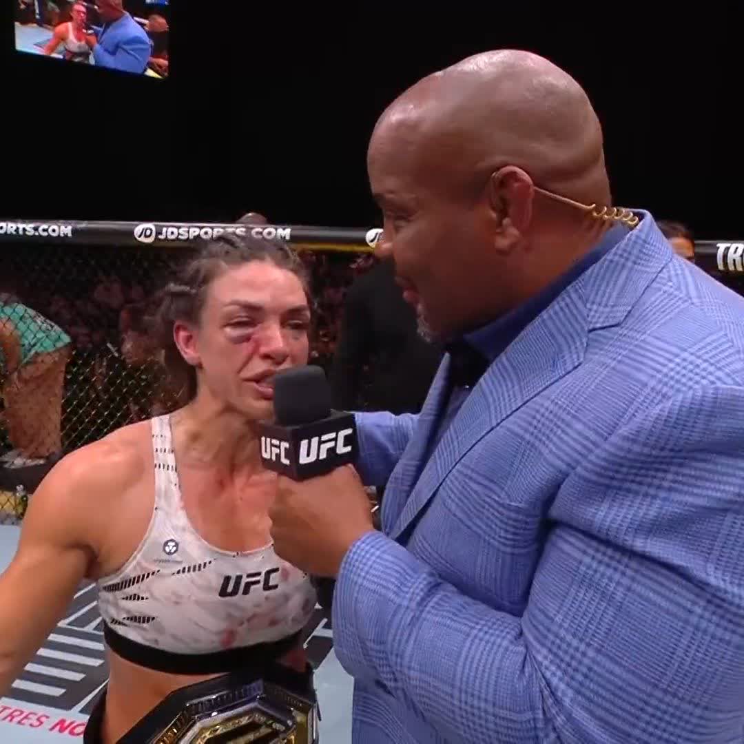 Moa's mom is a champion 🥹 [ #UFC321 | MackenzieDern ]