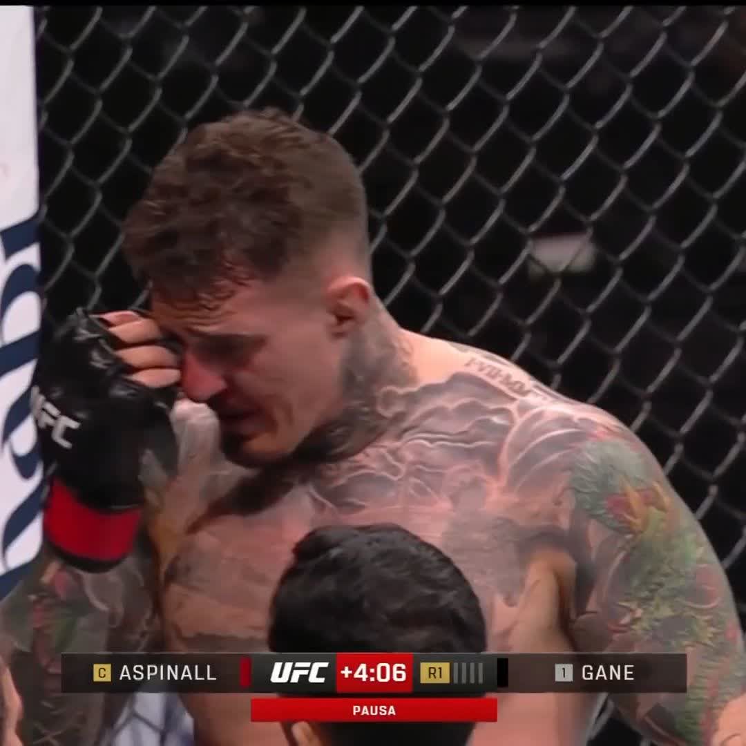 La pelea ha terminado tras una falta involuntaria. #UFC321
