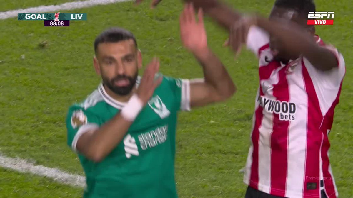 🇪🇬😮‍💨 DERECHAZO DE MO SALAH Y 3-2 ENTRE BRENTFORD Y LIVERPOOL, A FALTA DE 3' PARA EL FINAL.