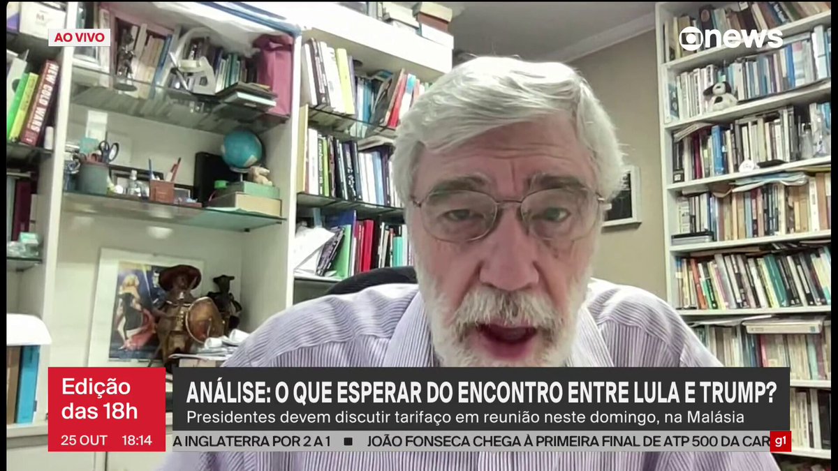 “Trump não está morrendo de amores pelo Brasil”, afirmou o professor Leonardo Trevisan, especialista em Relações Internacionais da ESPM, sobre a relação entre Lula e o presidente americano. Segundo ele, Trump age de forma simpática apenas “na medida do necessário” e “é pressionado a proteger os interesses dos EUA”. ➡ Assista: #GloboNews