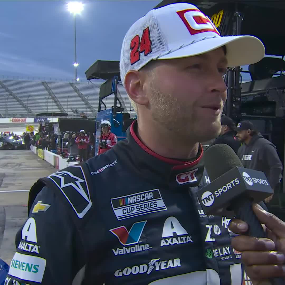 "It's great. It's not the race though." William Byron is up for the challenge tomorrow. #NASCARPlayoffs