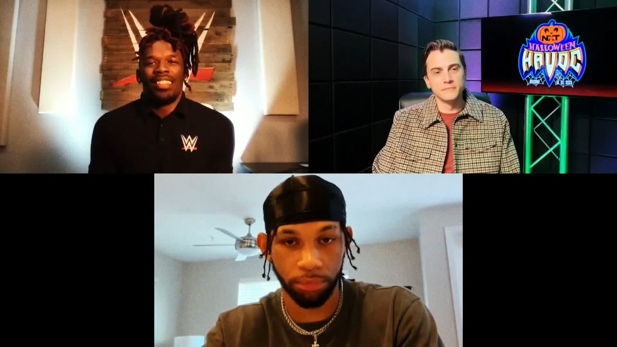 "Not only are we the future, we're the right now." Je’Von Evans and LEON SLATER have taken the industry by storm, and TONIGHT they look to put on a show at Halloween Havoc! 👏 Vic Joseph TNA Wrestling