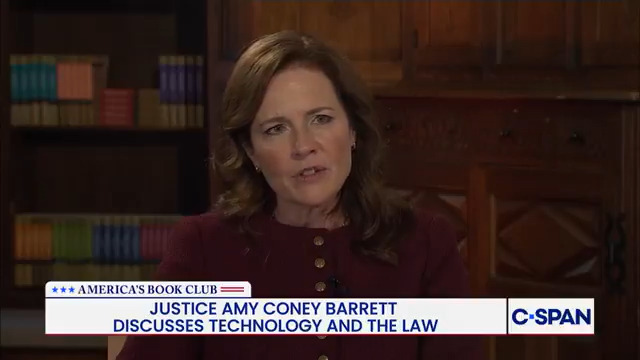 Justice Barrett on Law &amp; AI: I think it will change. I think it's just happening rapidly...Another judge recently told me about an app that turns briefs or law review articles into podcasts through AI. So I've done that with a couple of articles that I was interested in reading.