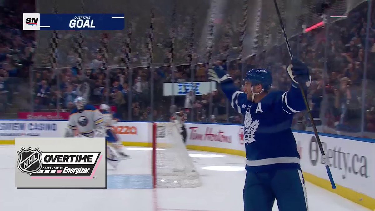 JOHNNY T IN OT!! 🍁 The Toronto Maple Leafs win it in Energizer overtime!