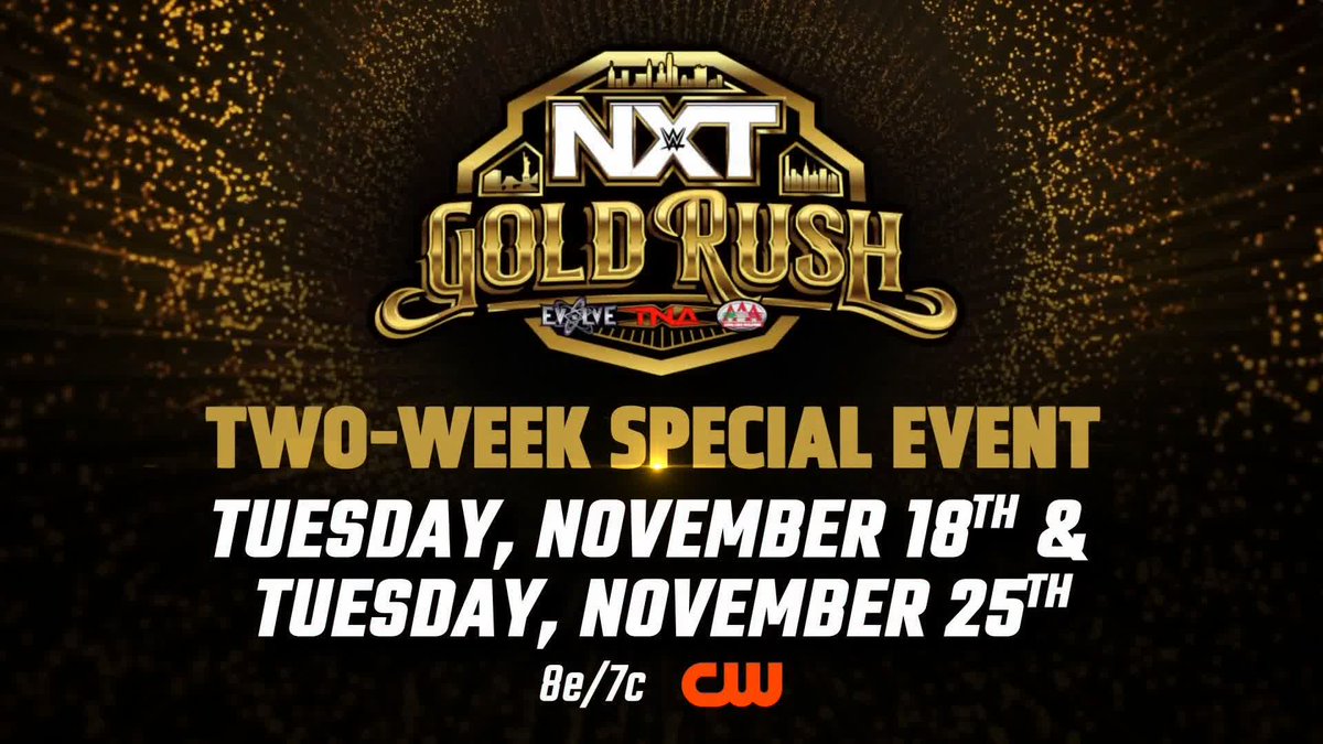 An event unlike any other. #WWENXT heads to MSG for NXT Gold Rush, a Two-Week Special Event!!!