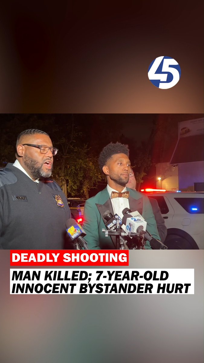 "The young man that was shot, he was a passenger inside of a vehicle that was traveling down the road. He was an innocent bystander. He was not part of anything that was involving the adult male," Deputy Police Commissioner Kevin Jones said. Tune into FOX45 News tonight following game two of the World Series. MORE DETAILS: