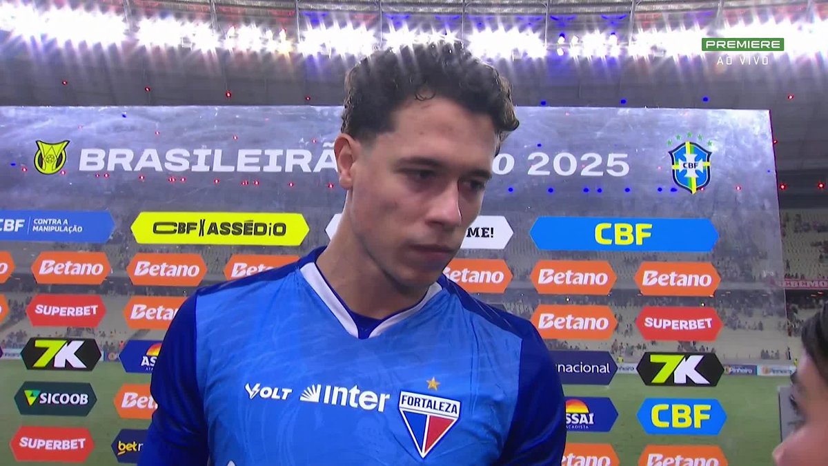 Goleiro Brenno, do Fortaleza, após vitória sobre o Flamengo: "O recado foi dado em campo, vencemos o líder. Ao meu ver, o melhor time do campeonato, da América, talvez".