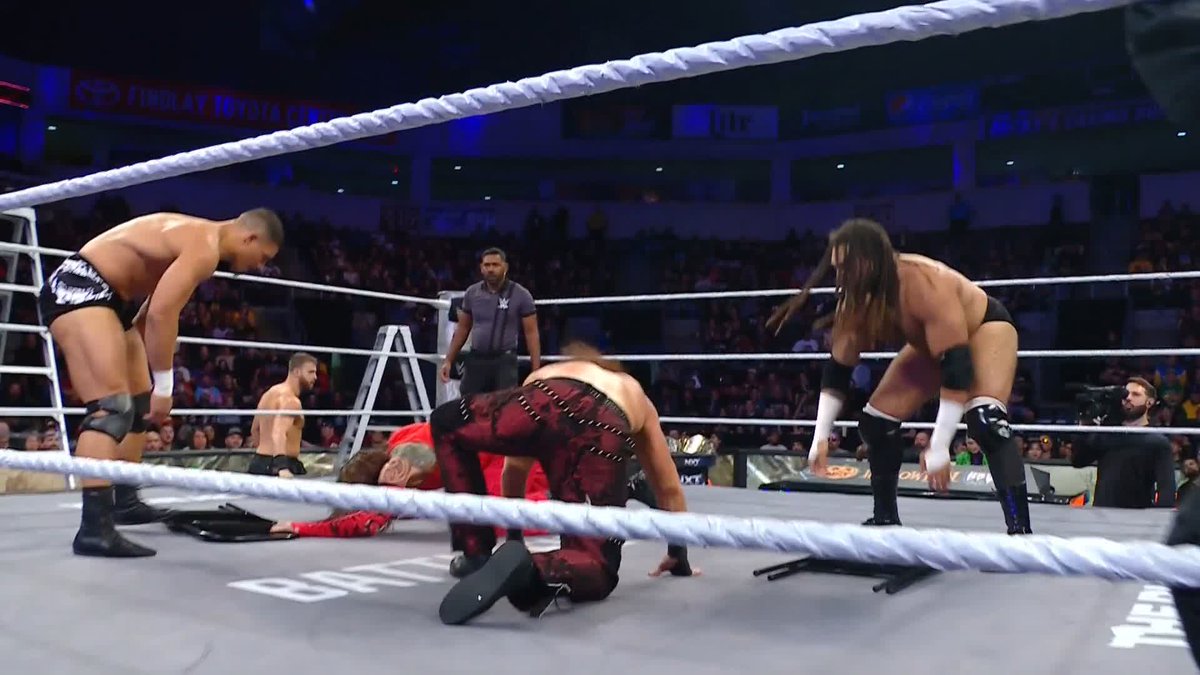 A numbers disadvantage? No problem for The Hardy Boyz! 👊