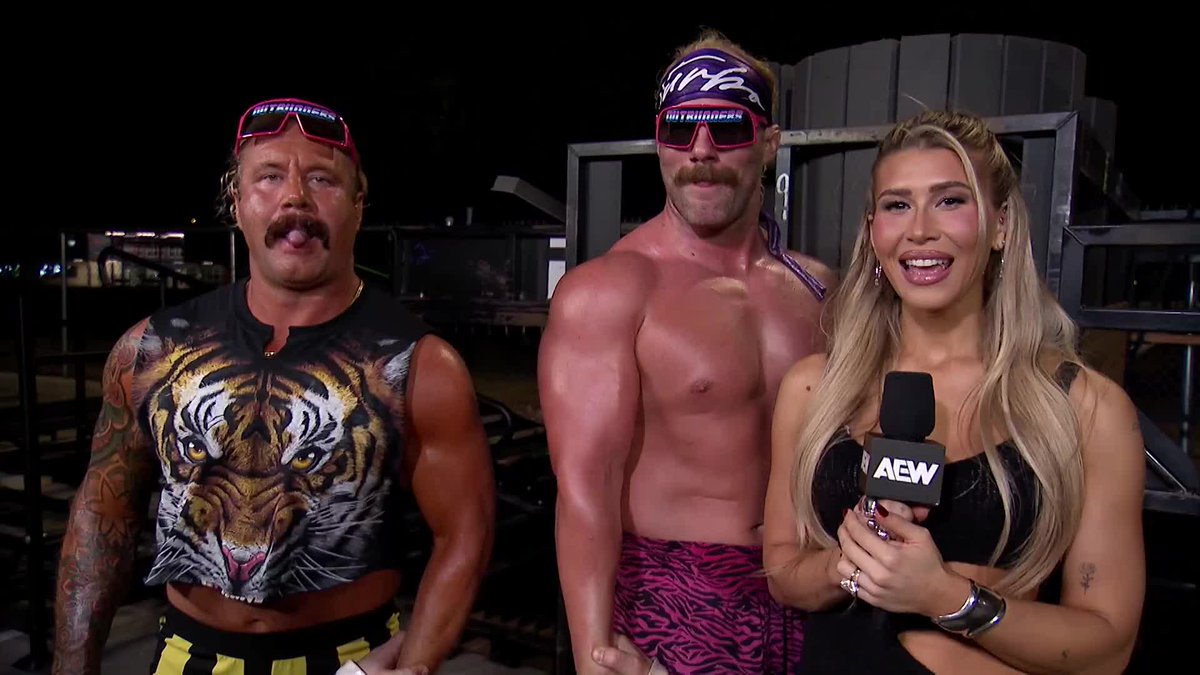 The Outrunners and Dalton Castle attempt to comment on their recent trios success, but they’re interrupted by the ongoing tension between Anthony Bowens and ''Platinum'' Max Caster! Watch #AEWCollision on TNT & HBO Max