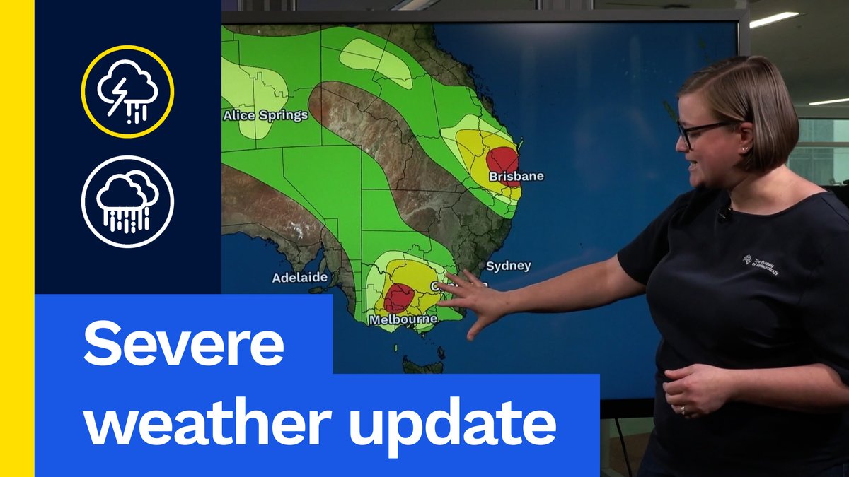 Severe Weather Update 26 October 2025: Severe thunderstorms for eastern Australia Video current: 12pm AEDT For the latest forecasts and warnings, go to our website or the BOM Weather app.