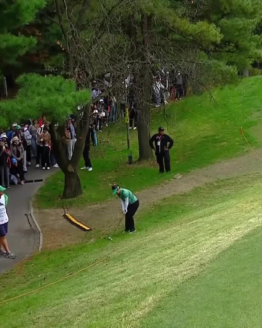 Hannah Green gets up and down for birdie and goes 1 Up on Yealimi Noh 💪 Tune in to the Finals matches now on Golf Channel 📺