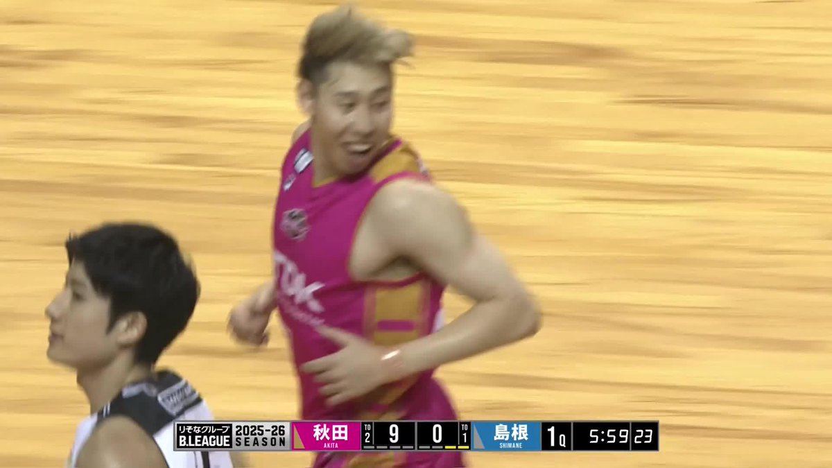 🎙️「自作自演」！？ #17 中山のビッグプレーで秋田が9-0のラン！ 中山 拓哉 【公式】秋田ノーザンハピネッツ 📡バスケットLIVEで生配信中 #Bリーグ #りそなグループ