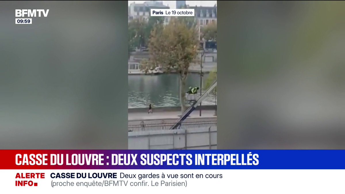 Cambriolage du Louvre: deux suspect interpellés et placés en garde à vue