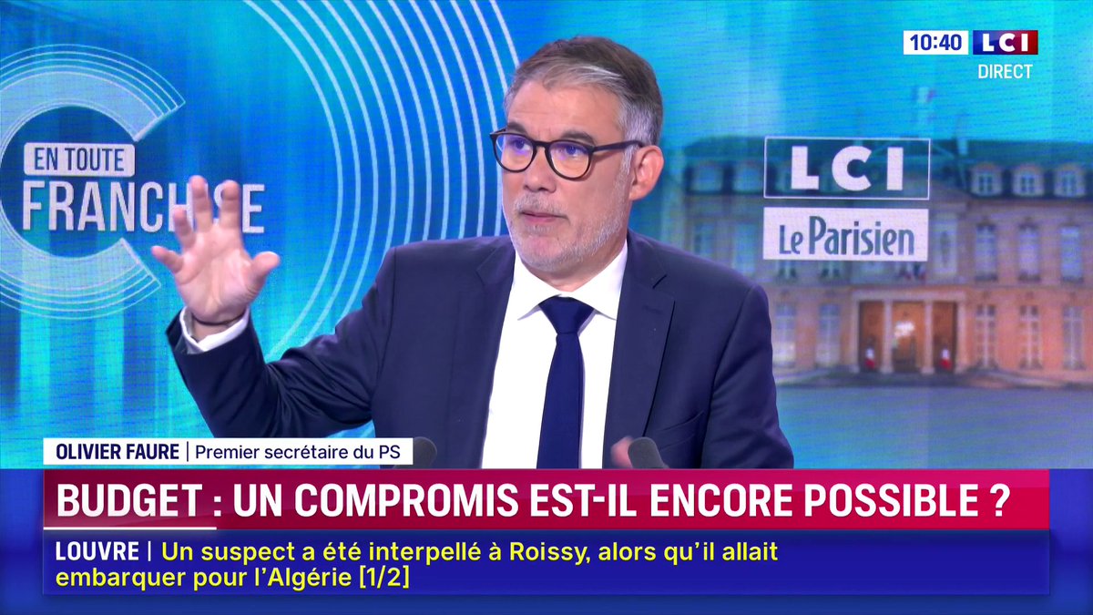 🗣️ LFI a voté avec LR la suspension du gel du barème de l'impôt sur le revenu : "J'ai été indigné. Je n'ai pas compris du tout ce que faisait LFI (...) Pourquoi vont-ils au secours des plus riches ?" 🔴 Olivier Faure (Olivier Faure), invité de LCI