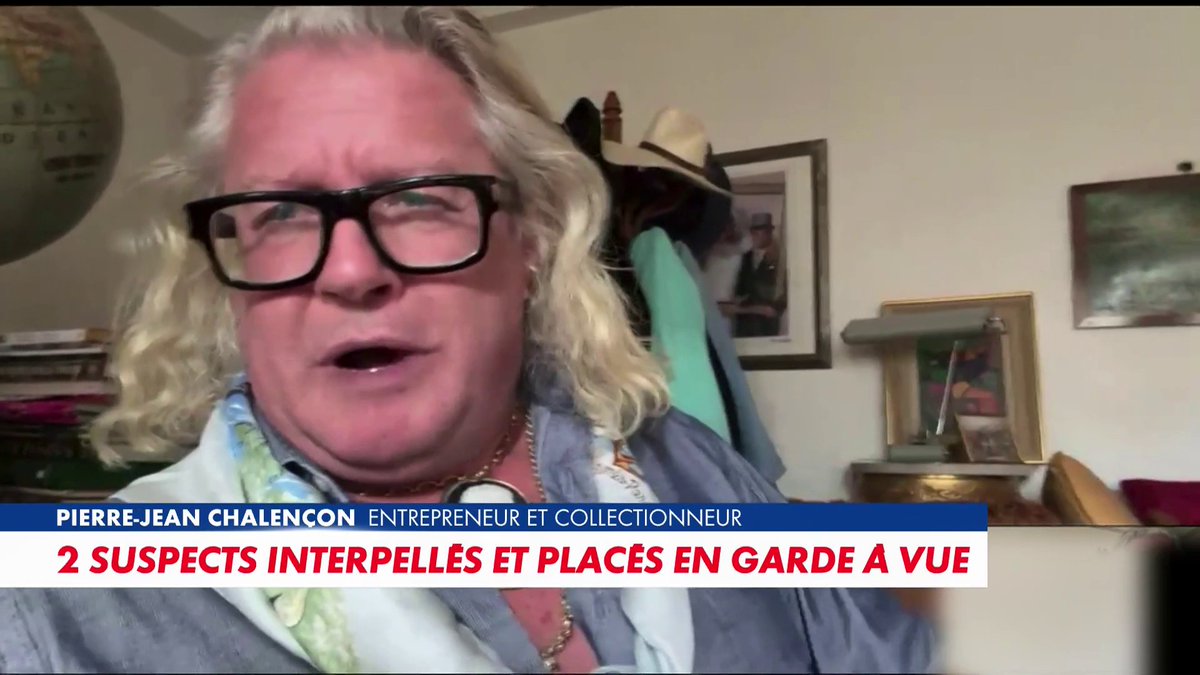 Pierre-Jean Chalençon réagit à l'arrestation de deux suspects dans le braquage du Louvre : «C'est un cadeau de Noël avant Noël», dans #MidiNewsWE