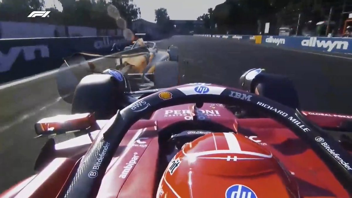 Ghost Car 👻 Mexico City edition! Ride onboard with Charles Leclerc as he battles for pole with Lando Norris 🍿 #F1 #MexicoGP
