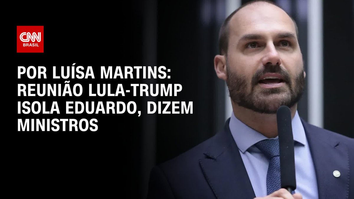 Por Luísa Martins: STF: Reunião Lula-Trump isola Eduardo Bolsonaro, dizem ministros; assista #AgoraCNN