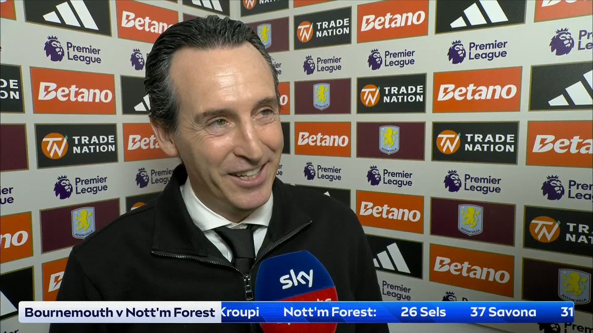"It's amazing how he's playing, he's our challenge" Unai Emery on how his side will try and stop Erling Haaland ❌