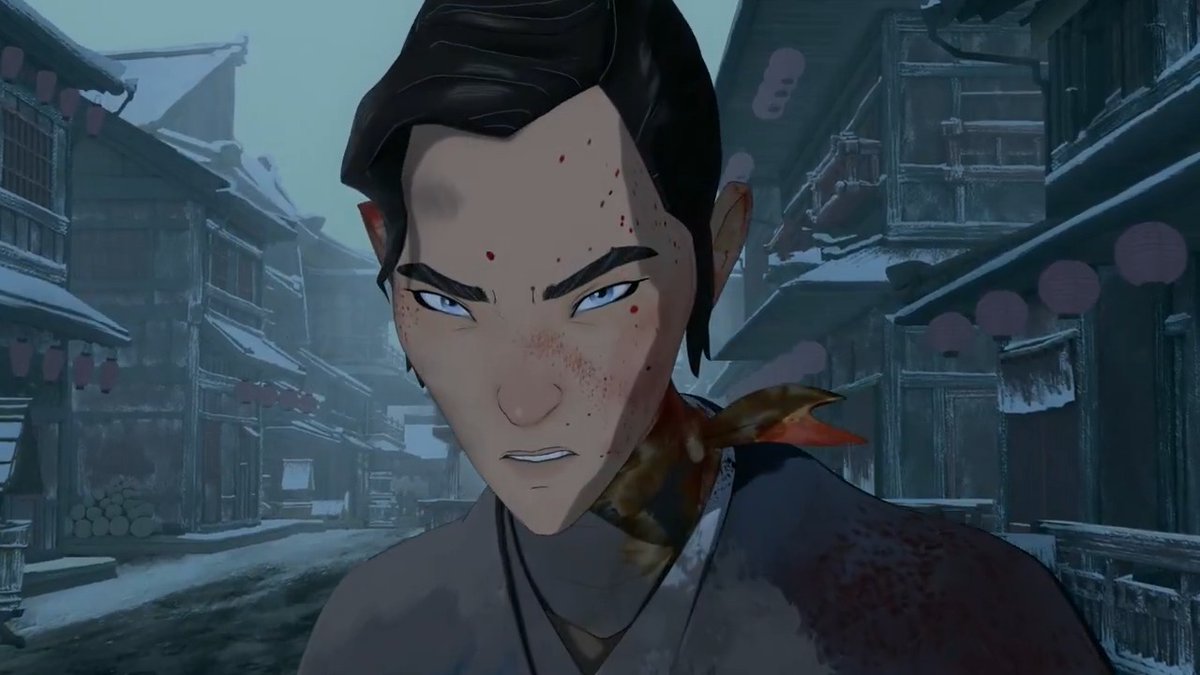 Essa cena de luta de Samurai de Olhos Azuis é uma obra de arte.