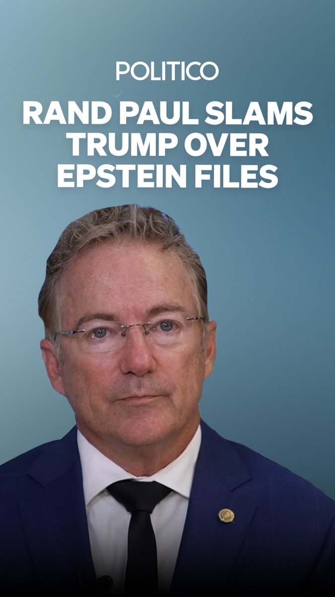 Sen. Rand Paul says the White House has “botched” the handling of the Epstein files. The Kentucky Republican goes on to tell our Dasha Burns that he will continue to vote for transparency. Listen to Paul's full interview on #TheConversation: